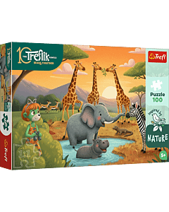 Puzzle Rodzina Treflik&oacute;w, Inspired By Nature 100 el. Wesoła ferajna - opakowanie 