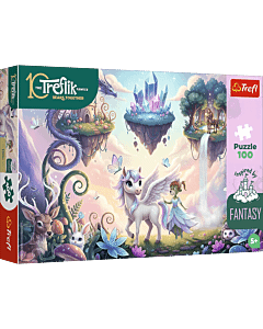 Puzzle Rodzina Treflik&oacute;w, Inspired By Fantasy 100 el. Magiczne światy - opakowanie 