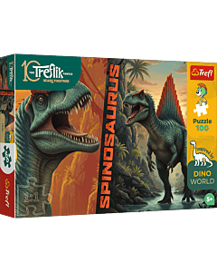 Puzzle Rodzina Treflik&oacute;w, Inspired By Dino World 100 el. Spinosaurus - opakowanie 
