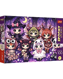 Puzzle 100 el. Spooky Stories - Leśna drużyna czar&oacute;w - opakowanie 