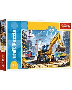 Puzzle 60 el. Traktor koparko-ładowarka