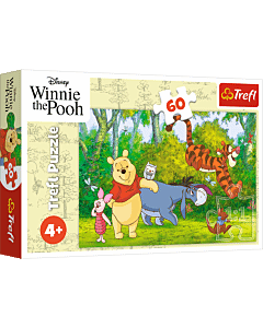 Puzzle 60 el. Smaczny miodek, Kubuś Puchatek - opakowanie