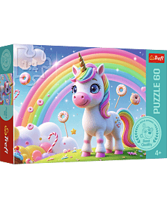 Puzzle 60 el. Cukierkowy świat