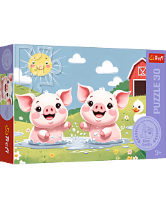 Puzzle 30 el. Wesołe życie na wsi