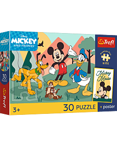 Puzzle 30 el. Bajkowe chwile + unikalny plakat - opakowanie 