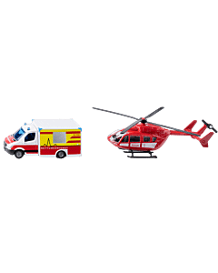 Siku - Mercedes-Benz ambulans i helikopter ratunkowy