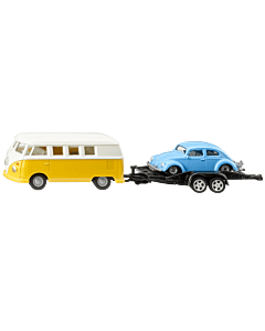 Siku - VW T1 z lawetą i VW Beetle