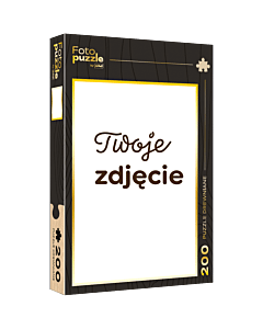 Fotopuzzle drewniane Trefl 200 el. - pudełko czarne pionowo