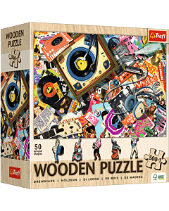 Puzzle drewniane 501 el. W świecie muzyki - opakowanie