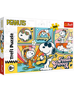 Puzzle 300 el. Zabawny świat Fistaszk&oacute;w 