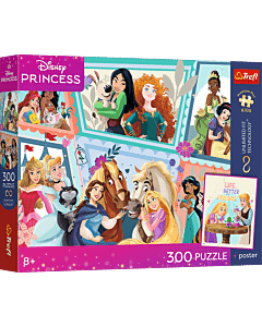 Puzzle Premium Plus Kids UFT, Disney 300 el. Cudowny bal + kolekcjonerski plakat - opakowanie 