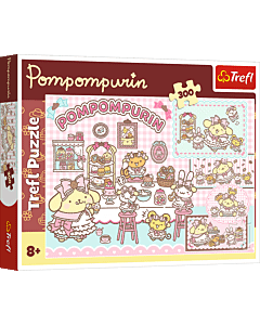 Puzzle Pompompurin 300 el. Cukierkowy świat Pompompurina - opakowanie 