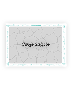 Fotopuzzle Trefl Ramkowe 25 el. - ramka turkusowa