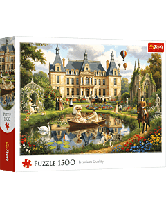Puzzle 1500 el. Pałac nad wodą - opakowanie 
