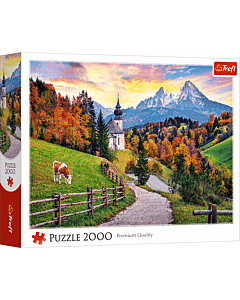 Bawarskie Alpy jesienią - puzzle 2000 element&oacute;w - zdjęcie 1 