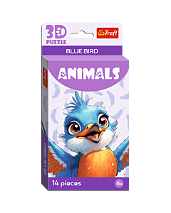 Puzzle 3D - Ptak niebieski - opakowanie 
