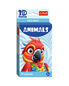 Puzzle 3D - Ptak czerwony - opakowanie 