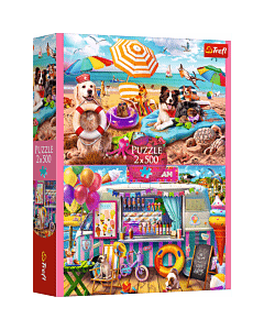 Puzzle 2 x 500 el. Wakacyjny czas