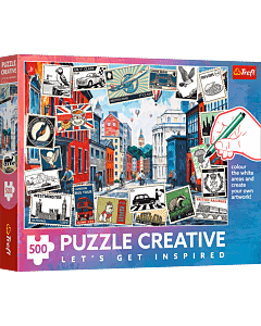 Puzzle 500 el. Pozdrowienia z Londynu - opakowanie 
