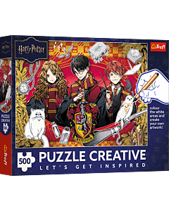 Puzzle Creative 500 el. Harry Potter, Potęga Gryffindoru - opakowanie
