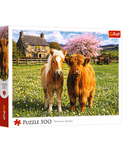 Puzzle 500 el. Przyjaciele na farmie - opakowanie