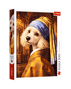 Puzzle 500 el. Pudel z perłą - opakowanie