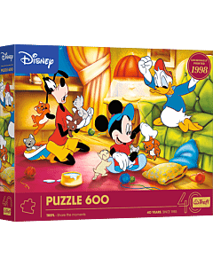 Puzzle 600 el. 40-lecie Trefl - Myszka Miki i Przyjaciele - opakowanie