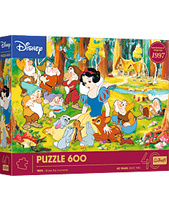 Puzzle 600 el. 40-lecie Trefl - Królewna Śnieżka - opakowanie