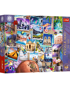 Puzzle 500 el. Premium Plus Quality, Mistrzostwa Europy, Tea Time: Wspomnienia z podróży