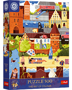 Puzzle 500 el. Premium Plus Quality, Mistrzostwa Polski, Puzzlowe lato w Olsztynie - opakowanie