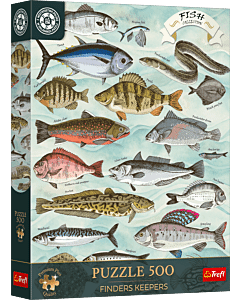 Puzzle 500 el. Premium Plus Quality, Mistrzostwa Polski, Kolekcja Ryb - opakowanie