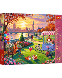 Puzzle Premium Plus Quality 500 el. Love Story: Romantyczny Londyn opakowanie 