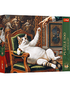 Puzzle Premium Plus Quality Pets as Art 500 el. Jego Puszysta Wysokość - opakowanie 