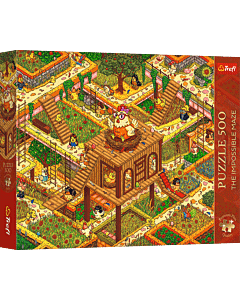 Puzzle Premium Plus Quality 500 el. The Impossible Maze: Śmieszne kurczaki - opakowanie 