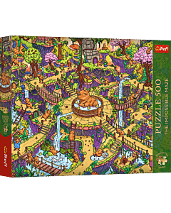 Puzzle Premium Plus Quality The Impossible Maze 500 el. Zabawne kapibary - opakowanie 