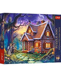 Puzzle Premium Plus Quality 500 el. Enchanted Fairy Tales: Jaś i Małgosia - opakowanie 