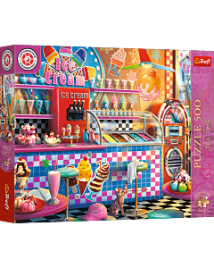 Puzzle 500 el. Premium Plus Quality, Mistrzostwa Polski, Lodziarnia - opakowanie 