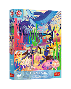 Puzzle 500 el. Premium Plus Quality, Mistrzostwa Polski, Podwodny puzzlowy świat - opakowanie 