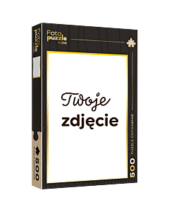 Fotopuzzle drewniane Trefl 500 el. - czarne pudełko pionowe