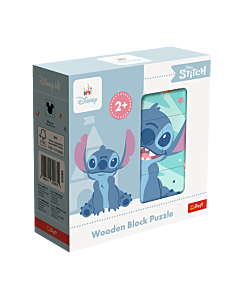 Drewniane klocki puzzle, Lilo i Stitch