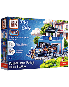 Klocki ceramiczne Brick Trick My City - Posterunek Policji - opakowanie 