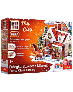 Klocki ceramiczne Brick Trick My City - Fabryka Świętego Mikołaja - opakowanie 