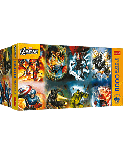 Puzzle Premium Plus Quality 8000 el. Avengers: Legends in Action - opakowanie 