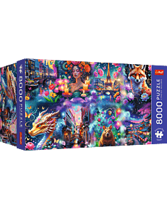 Puzzle Premium Plus Quality 8000 el. Colorful World - opakowanie