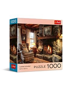 Puzzle 1000 el. USA Collection: Cozy Cabin Dreams - opakowanie