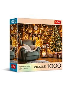 Puzzle 1000 el. USA Collection: Christmas Cabin - opakowanie
