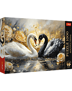 Puzzle Premium Plus Quality 1000 el. Beautiful Swans - opakowanie
