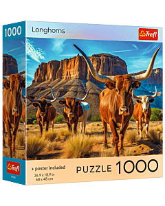 Puzzle 1000 el. USA Collection: Longhorns - opakowanie