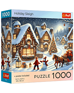 Puzzle 1000 el. USA Collection: Holiday Sleigh - opakowanie