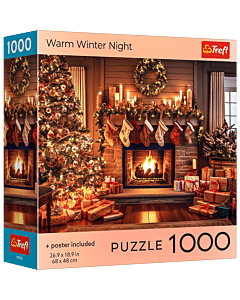 Puzzle 1000 el. USA Collection: Warm Winter Night - opakowanie